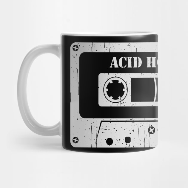 Acid House - Vintage Cassette White by FeelgoodShirt